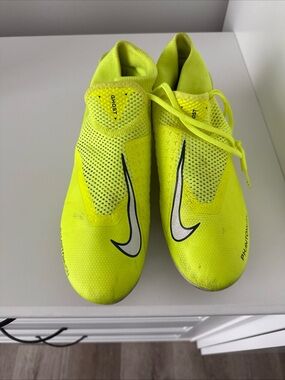 Nike Men’s ' Neon Yellow Soccer Cleats - Black Swoosh